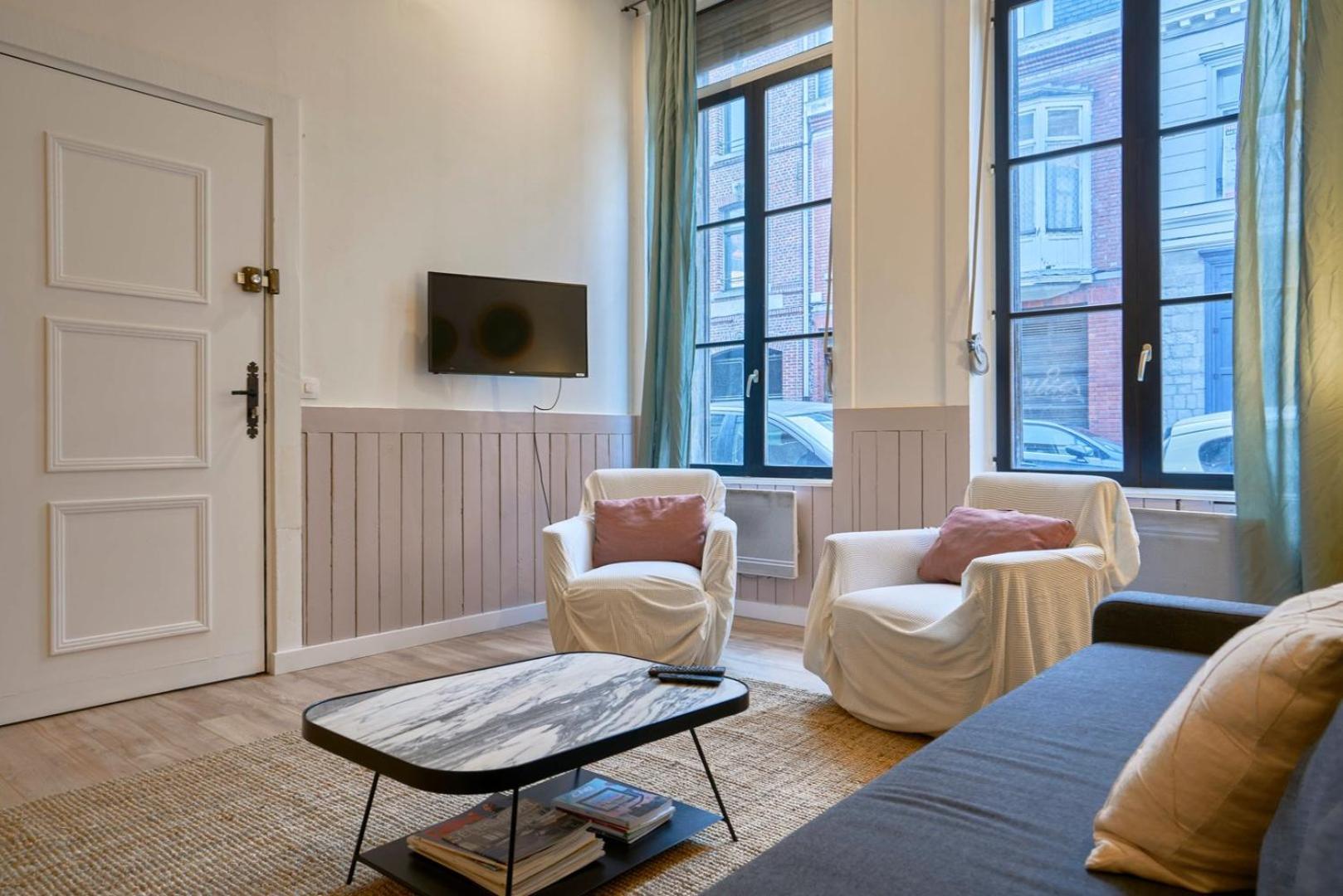 Old Lille: Charming Renovated Apartment Luaran gambar