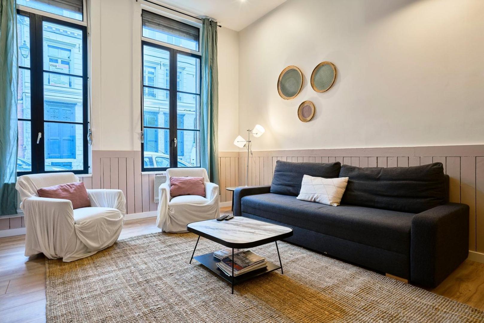 Old Lille: Charming Renovated Apartment Luaran gambar