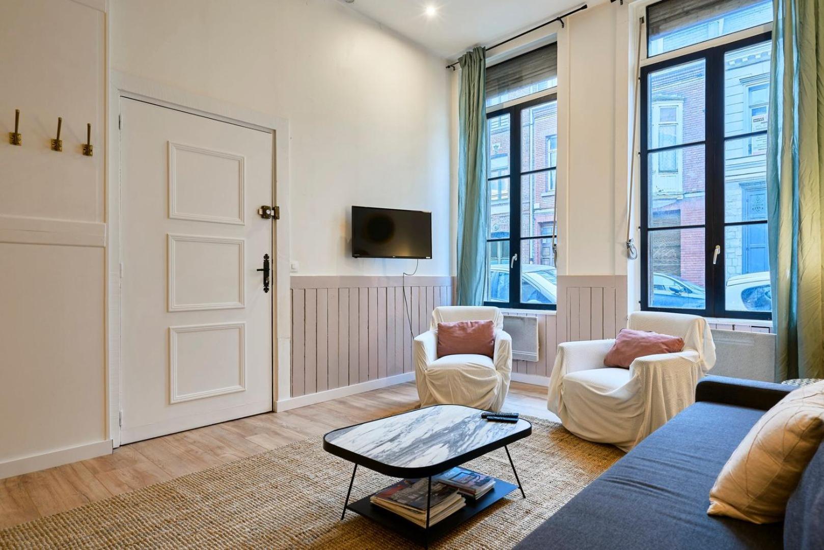 Old Lille: Charming Renovated Apartment Luaran gambar